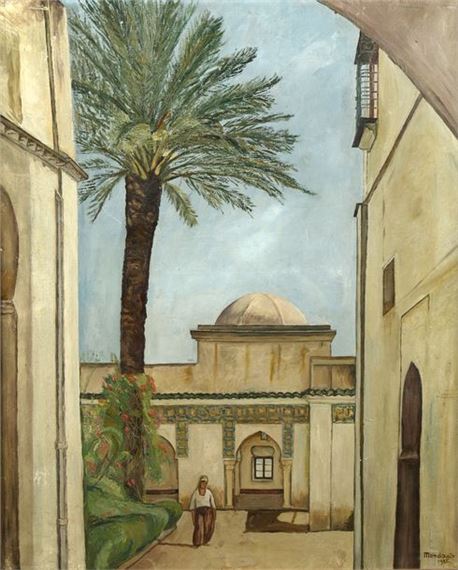 Simon MONDZAIN (1888-1979)
Woman in a Moroccan palace, 1925
Oil on canvas
Signed and dated lower right. 73 x 60 cm by Simon Mondzain, 1925