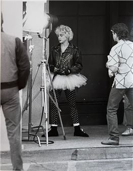 Madonna on the set of "Slammer" (Who's That Girl), Los Angeles - Janet Gough