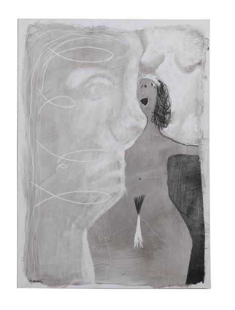 Artwork by Vincent Corpet, Cinq dessins à la plume et gouache sur papier photo, Made of gouache