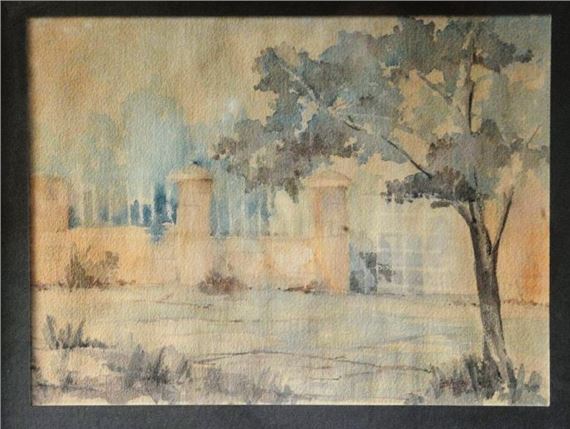 Tree and fence by Ino Bonello, 1989