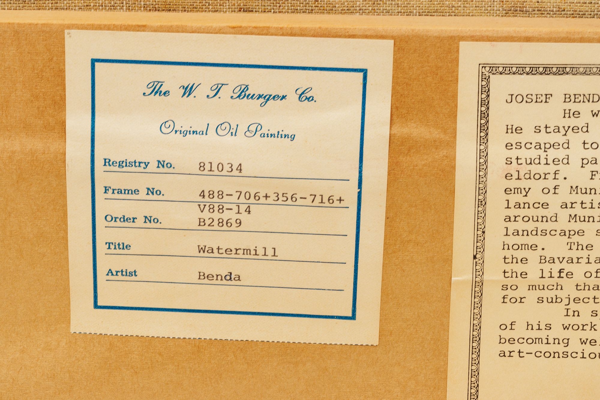 Artwork by Josef Benda, Josef Benda Oil on Canvas "Watermill", H 24" W 36", Made of Oil on Canvas