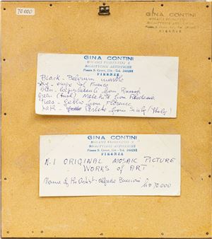 Alfredo Buccioni (Italian, 20th C.) Pietra Dura Mosaic &quot;Duomo Di Firenze&quot;, H 6.5&quot; W 5&quot; - Alfredo Buccioni