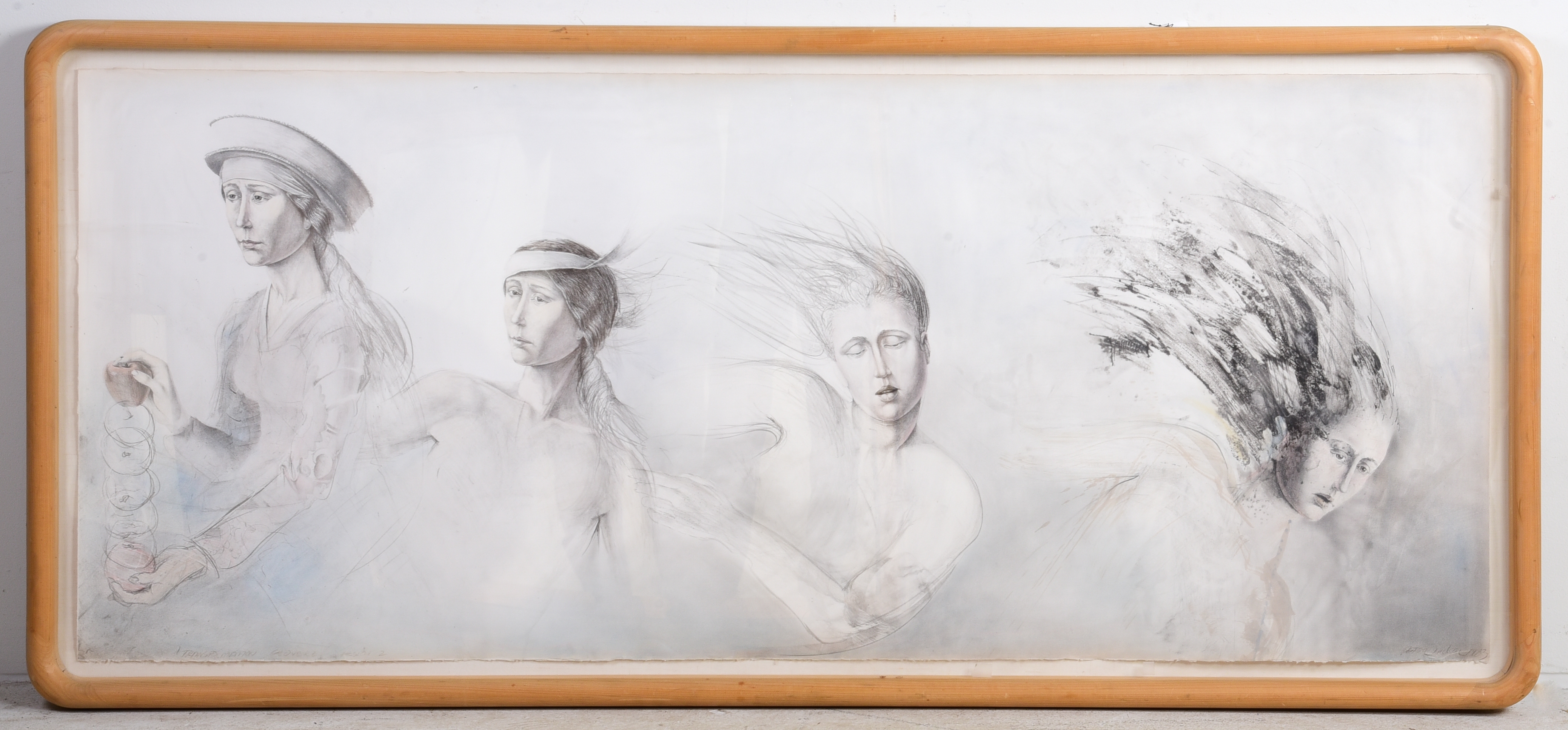 Artwork by Peter Nickel, Transformer Sequence, Made of lithograph with hand coloring