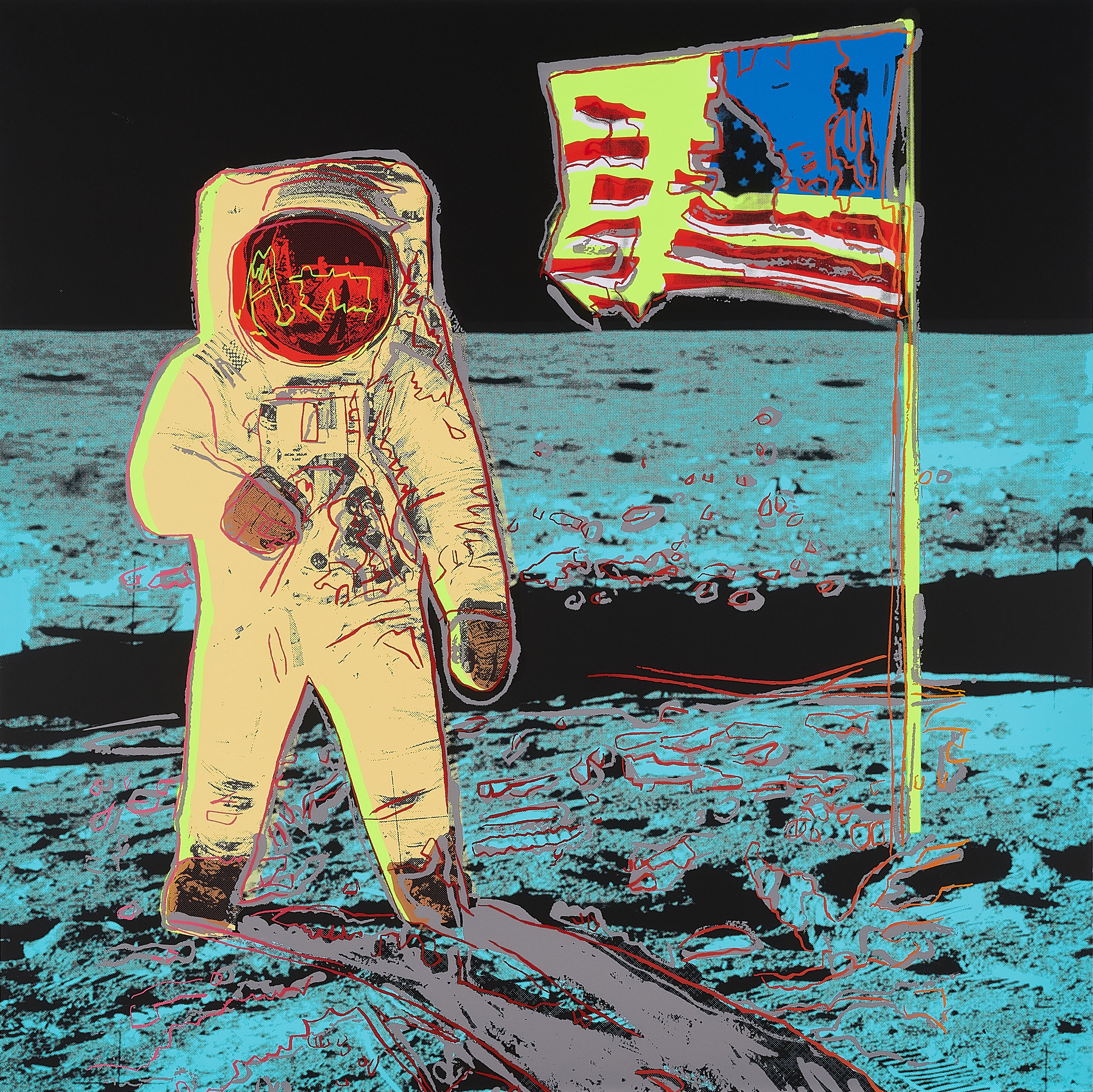 Moonwalk (Yellow) 11.404. by Andy Warhol, 2020