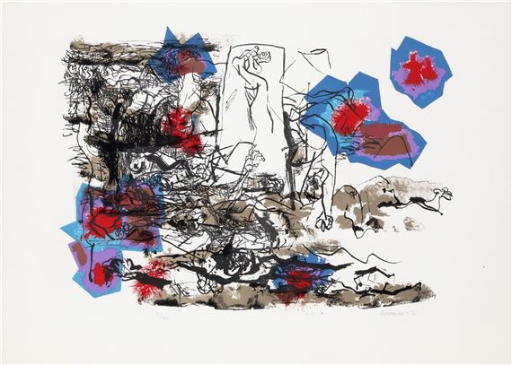 Abraham Rattner | BIBLICAL SCENE (1966) | MutualArt