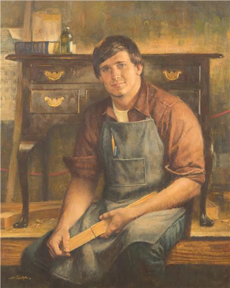 Robert K. Abbett | Portrait of Mr. Frank Rhodes Jr. (1984) | MutualArt