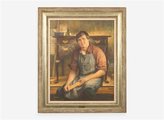 Robert K. Abbett | Portrait of Mr. Frank Rhodes Jr. (1984) | MutualArt