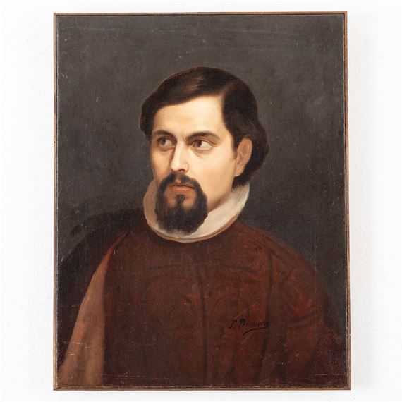 Ritratto virile con veste rossa by Federico Peschiera