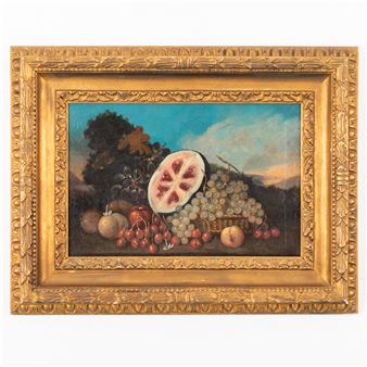 Coppia di nature morte di frutti - Bernardino Malagoli