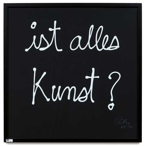 Artwork by Ben Benjamin, Is everything art?, Made of Silkscreen