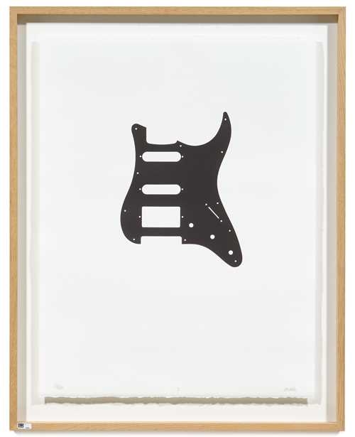 Artwork by Vincent Kohler, Stratocaster / FlyingV, Made of lithographs on BFK Rives wove paper