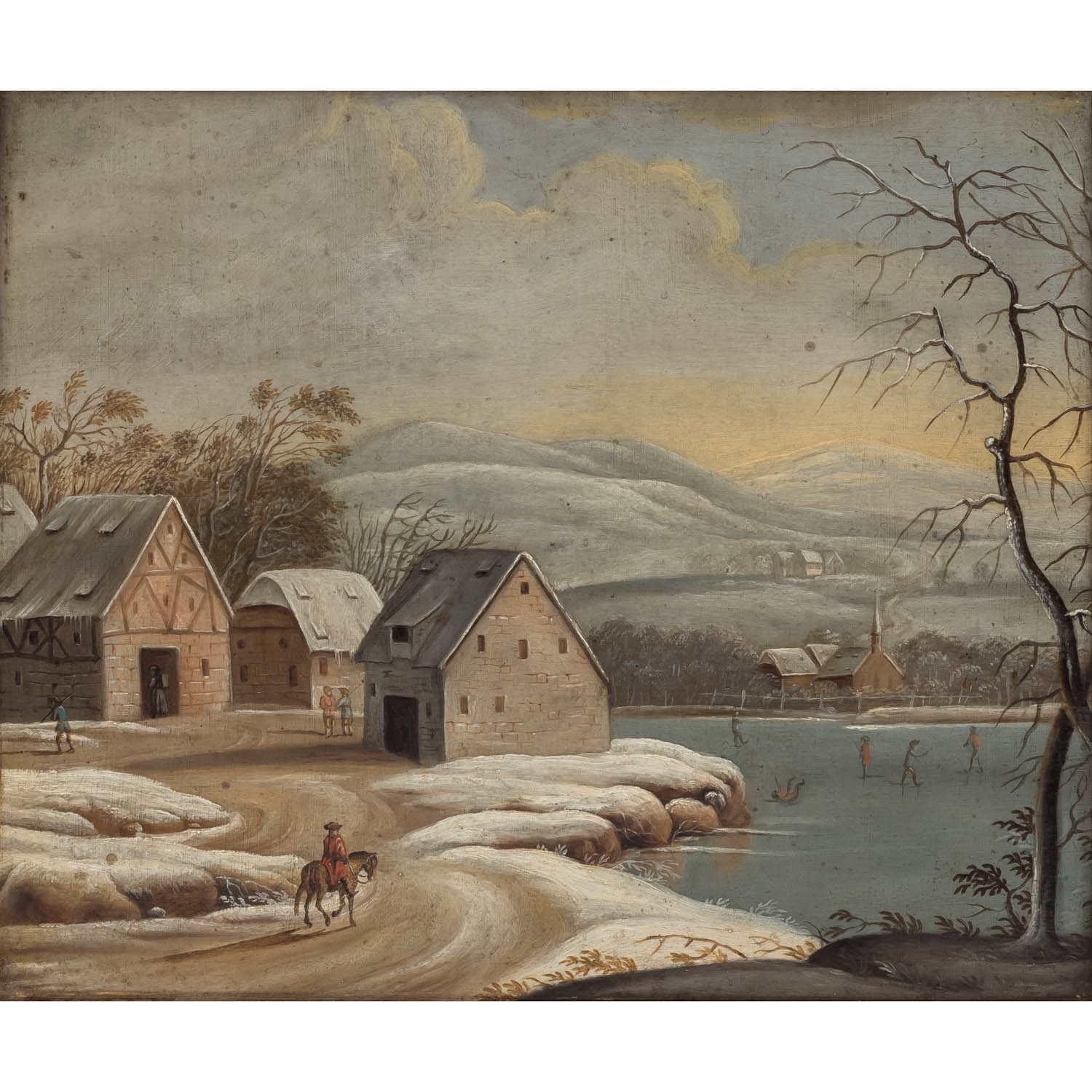 Quadratische Glückwunschkarte Silberfarben – 15x15 Cm, Wintermotiv Mit Umschlag | Für Weihnachten & Neujahr