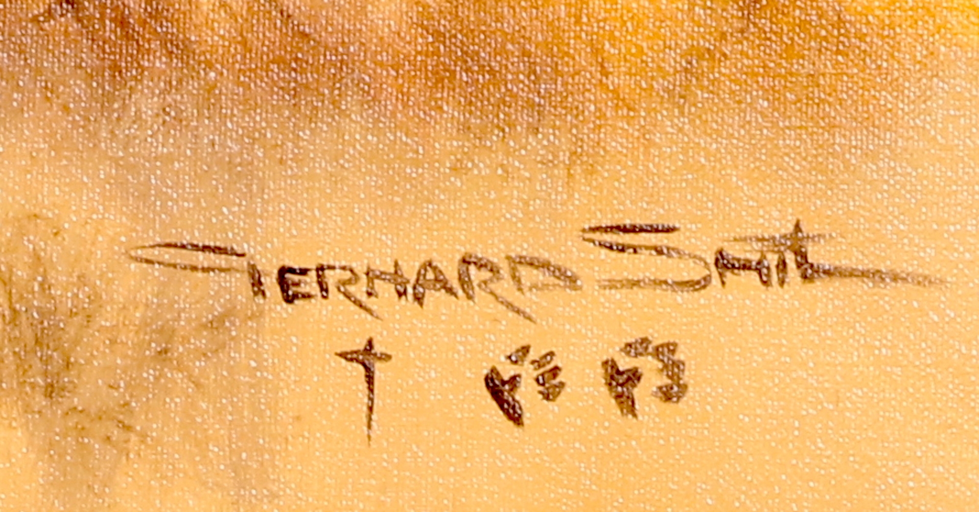 Artwork by Gerhard Smit, NGUNI BULL, Made of oil on canvas on board