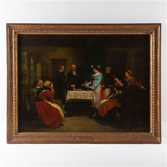 An Alsacian Wedding by Gustave Brion, 1869