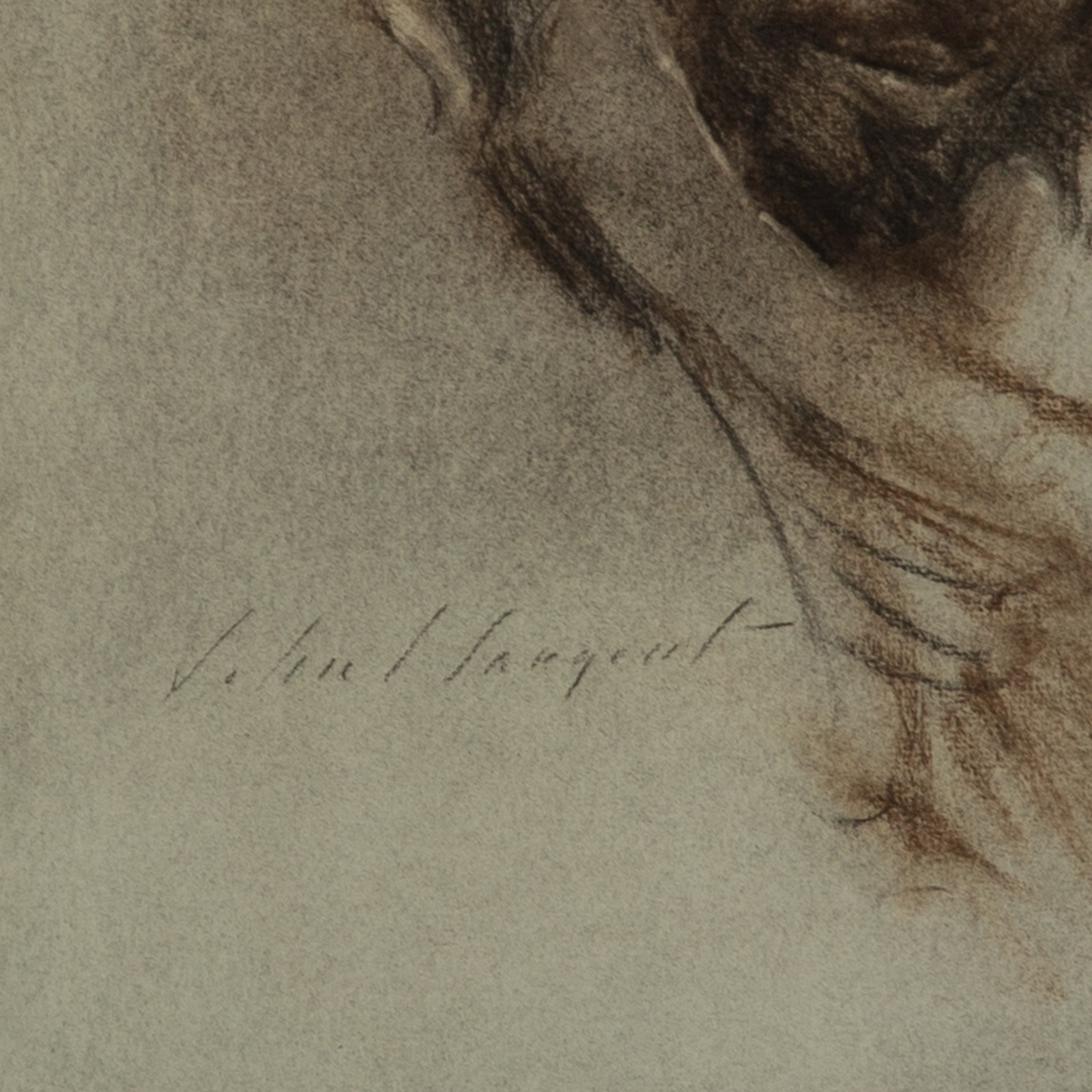 Artwork by John Singer Sargent, Bedouin Man, Made of Charcoal on paper
