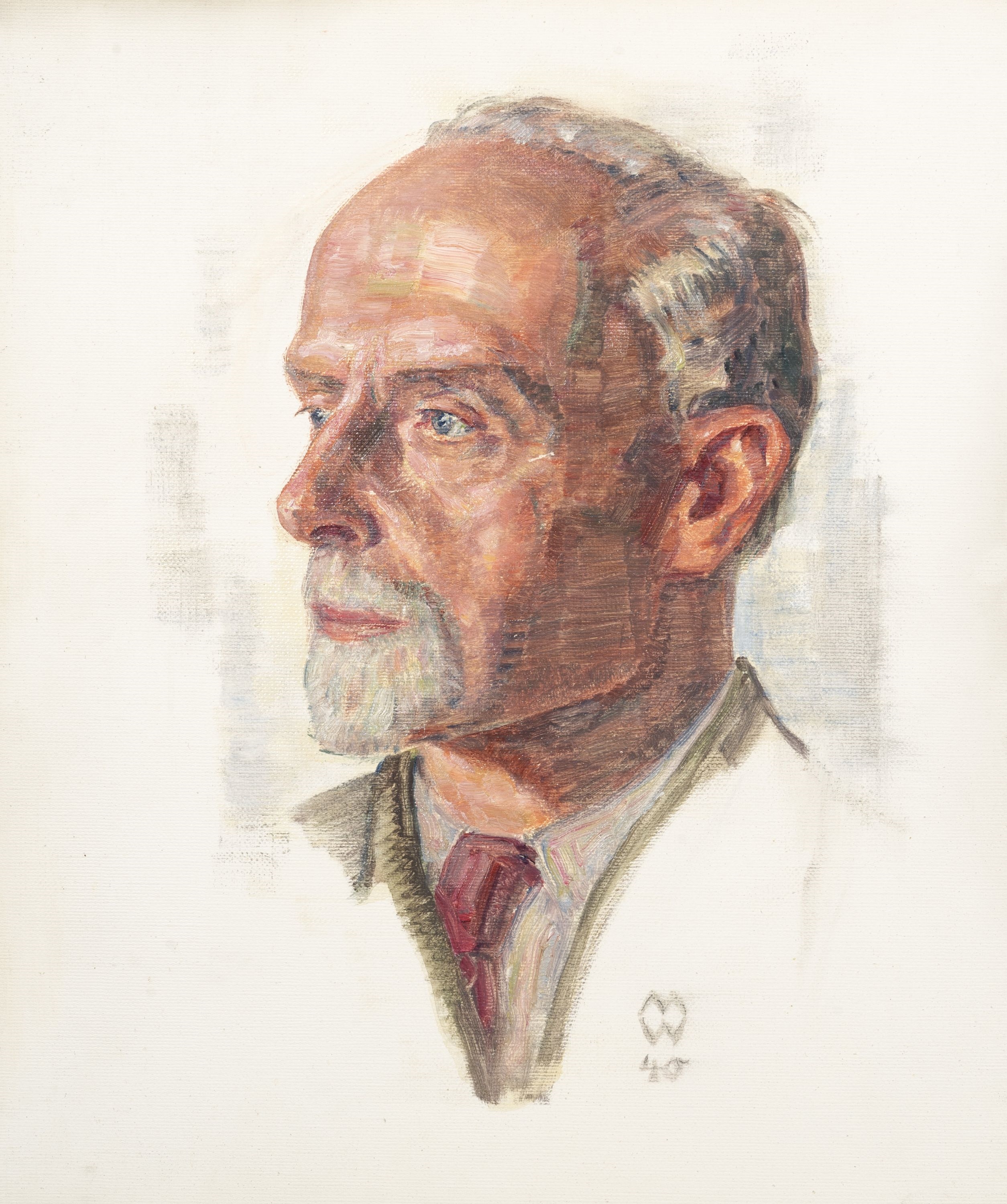 Artwork by Max Wislicenus, Porträt Martin Pietzsch, Made of Oil on canvas