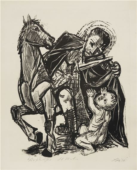 St. Martin by Otto Dix, 1954