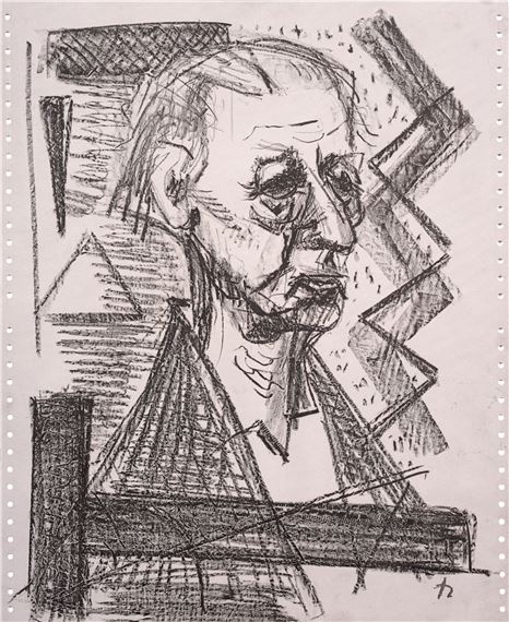 Porträt Hermann Glöckner by Hermann Glöckner, circa 1984