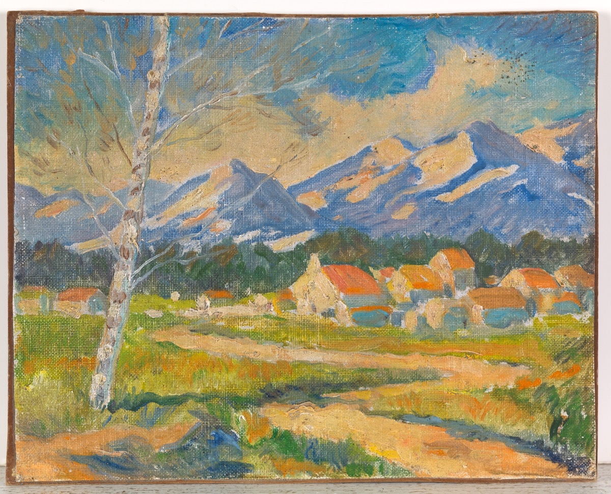 Artwork by Manuel Rivera Regalado, "Nevada, Sierra Morena, Granada, Made of Oil on canvas