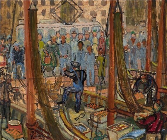 Fra Rådhusbrygga, Oslo by Per Krohg