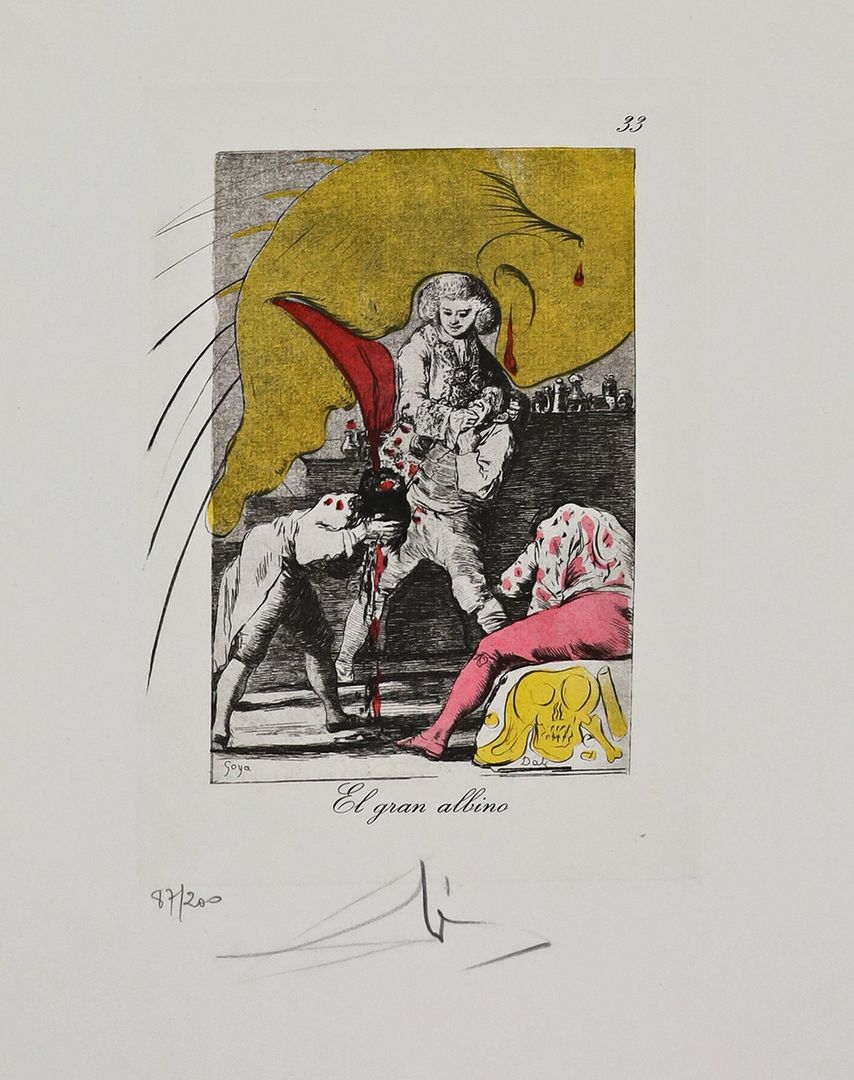 El gran albino by Salvador Dalí, 1977