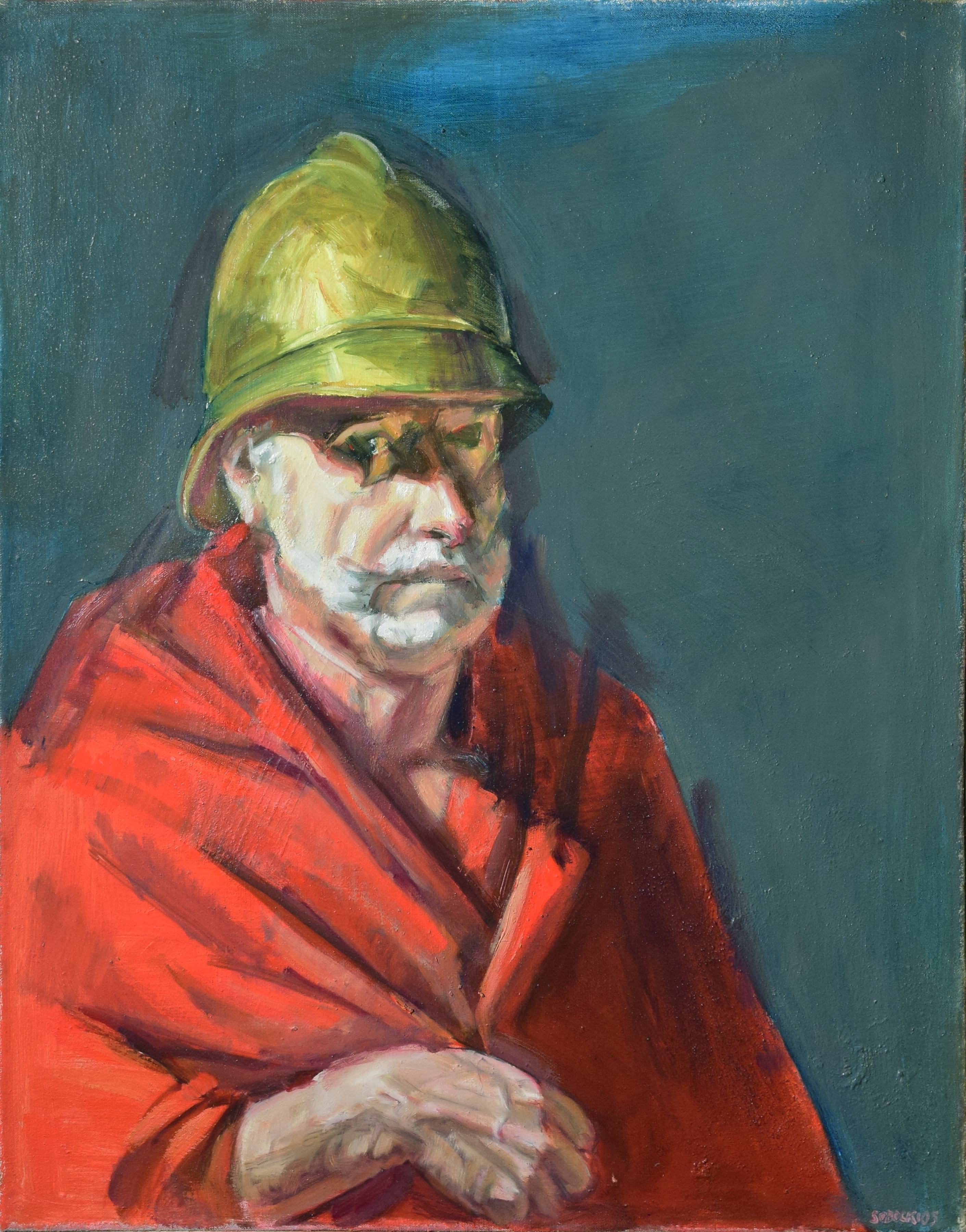 Artwork by Leszek Sobocki, Pompier II, Made of olej, płótno