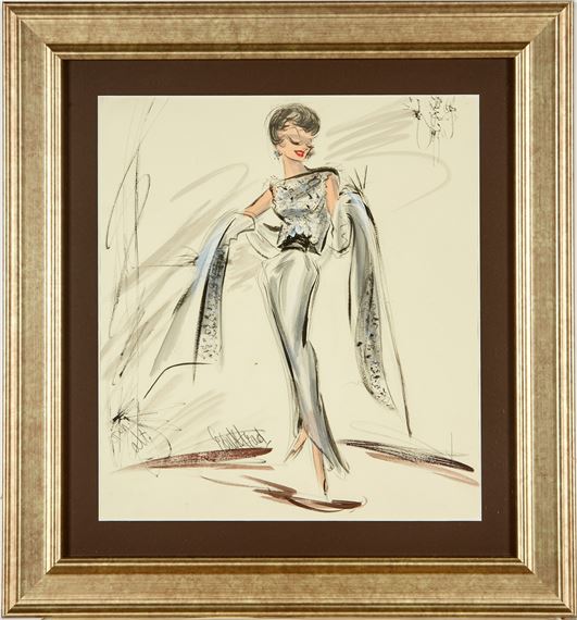 sachin and babi light blue dress Edith Head | Costume sketches for Shirley MacLaine in What a Way to Go  (1964)