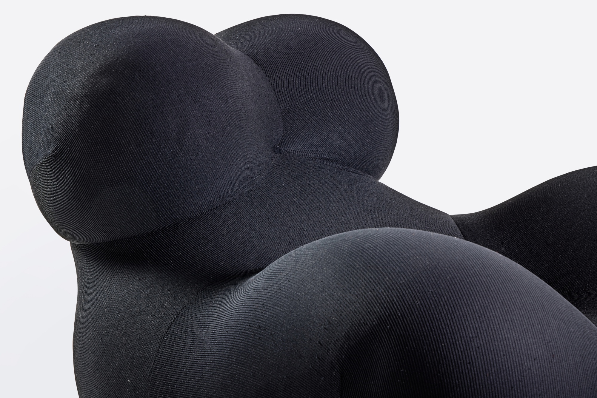 Artwork by Gaetano Pesce, “Up-5” Chair and “Up-6” Ottoman, Made of fabric upholstery over polyurethane foam