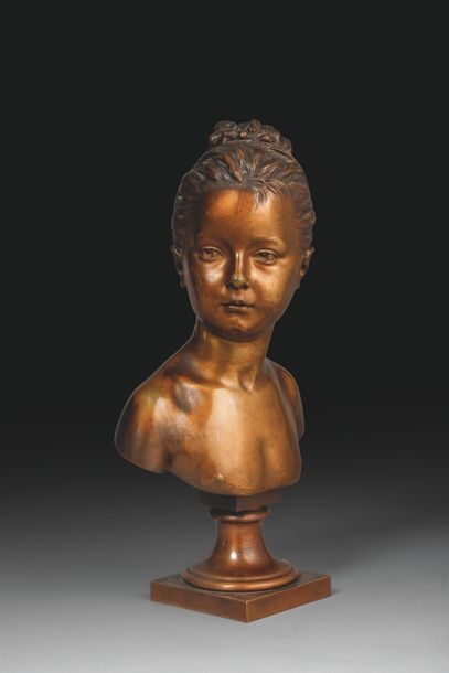 Reproduction En Bronze De Louise Brongniart Par Houdon – Édition Atlas – Sculpture Style Antiquité