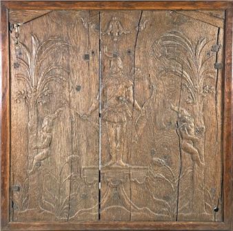 17th century school Allegory of America - American School, 17th Century