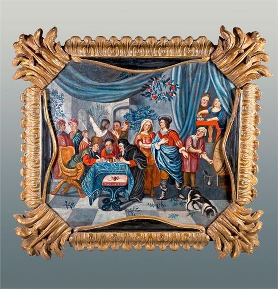 18th century South American school The sharing of the dowry by South American School, 18th Century, 18th century