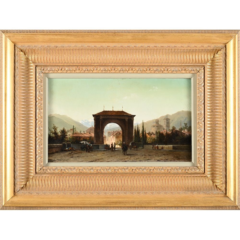 Marinus van Raden | Vue de l’Arc de Triomphe d’Aoste | MutualArt