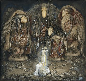 ”Titta på dem, sa trollmor, Titta på mina söner! Vackrare troll finns inte på denna sidan månen” - John Bauer