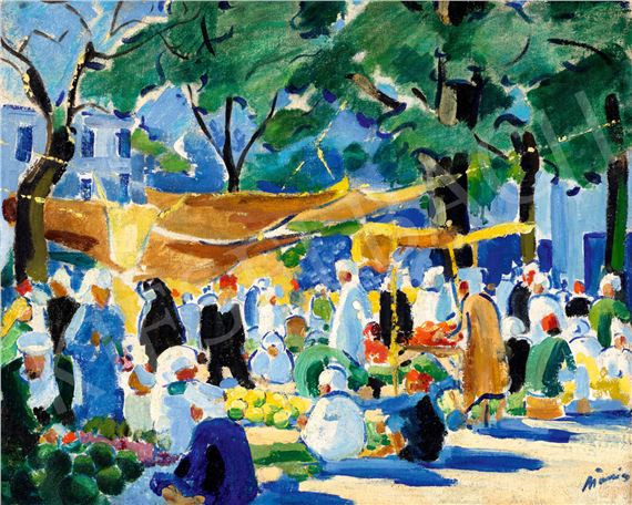Algerian Bazaar by Margit Móricz, 1930s