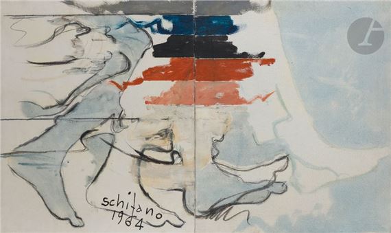 Composition, 1964 by Mario Schifano, 1964