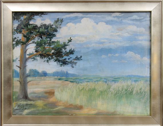 Rural landscape by Hugo Karlis Grotuss, 1934