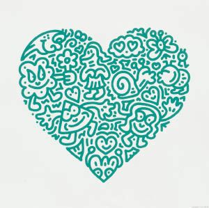 Mr. Doodle, Pop Heart - Pupple Love,2021 【公式通販】