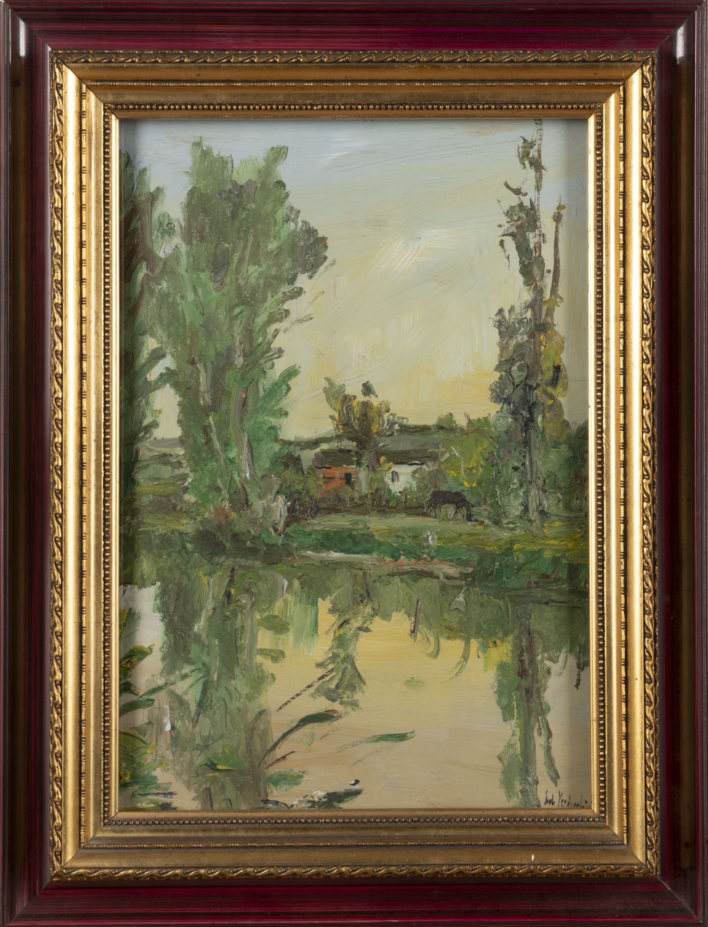 Carlo Verdecchia | Reflections in a pond | MutualArt