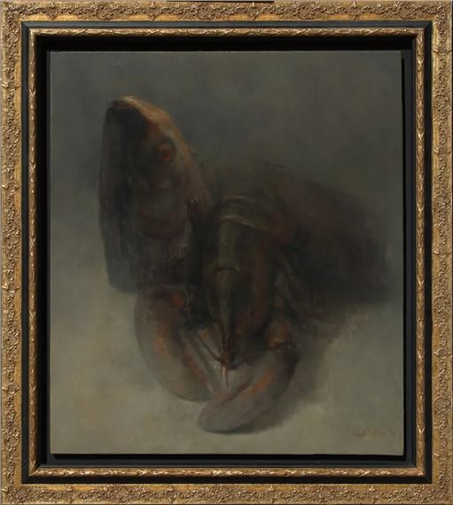 FISH HEAD AND LOBSTER by Miguel Ángel Argüello, 1996