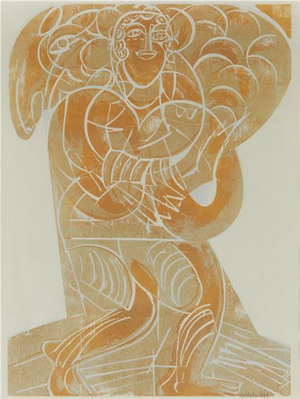 Hirte der sanften Gewalt by HAP  Grieshaber, 1966