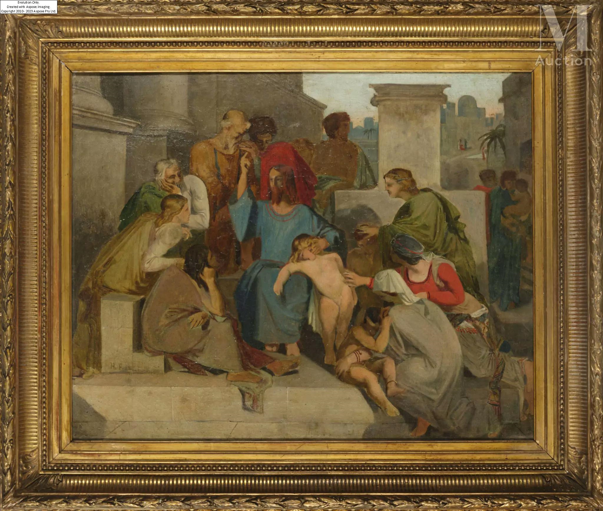 Paul Hippolyte Flandrin | Jésus et les petits enfants | MutualArt