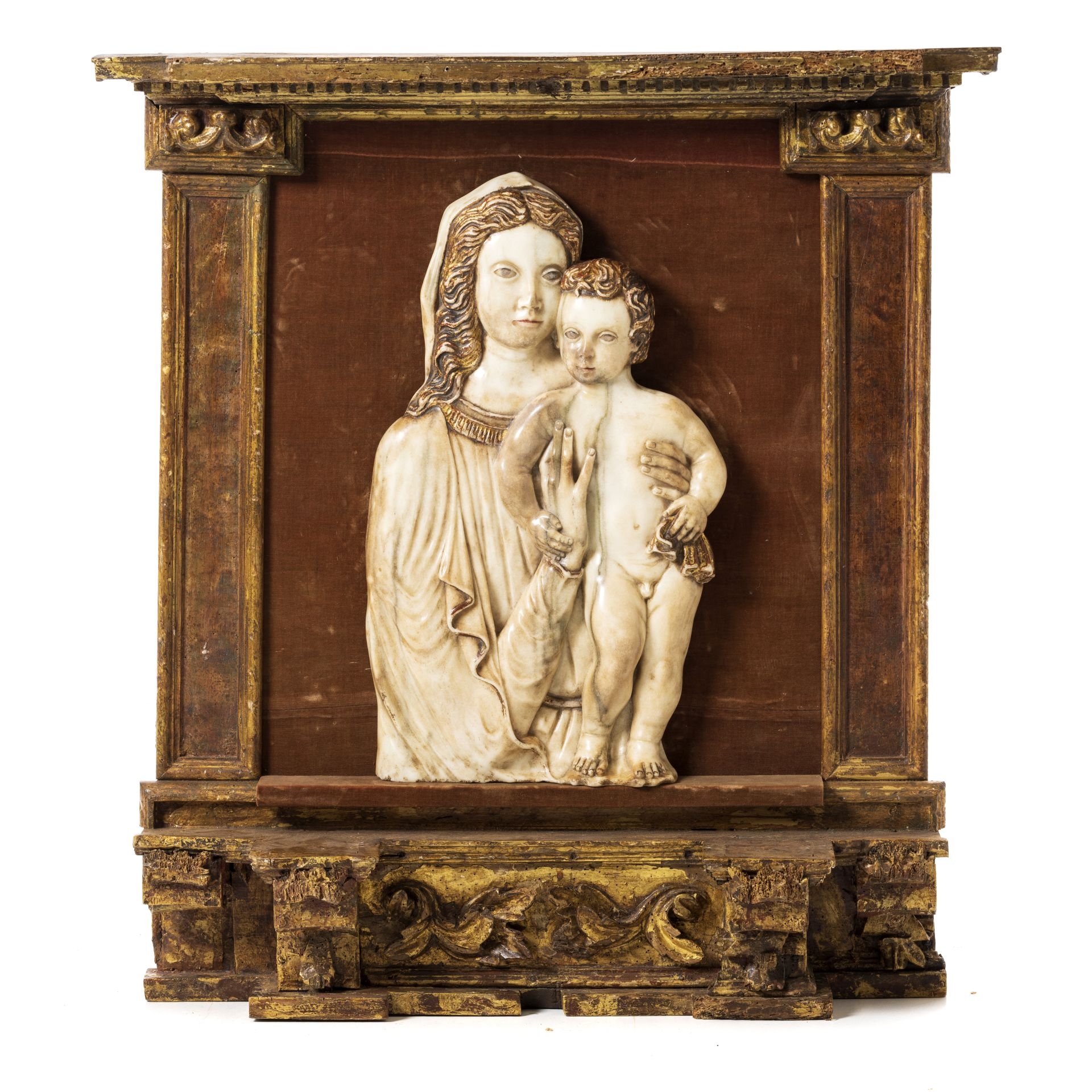 Italian School, 19th Century | Retábulo N. Senhora com Menino em ...