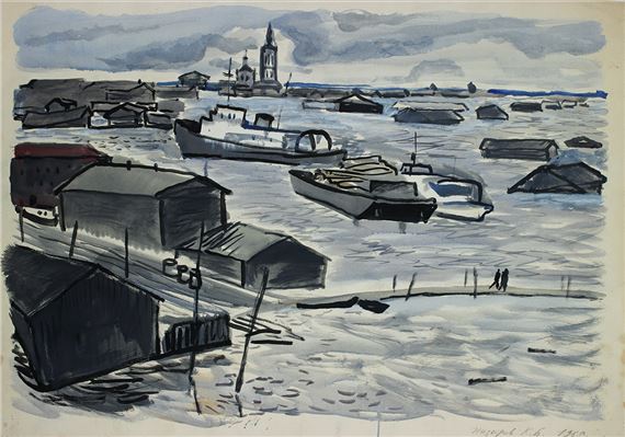 High water by Konstantin Borisovich Nazarov, 1968