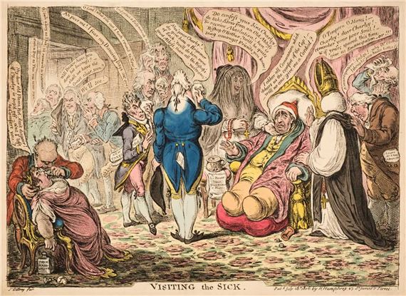 Visiting the Sick by James Gillray, July 18th 1806