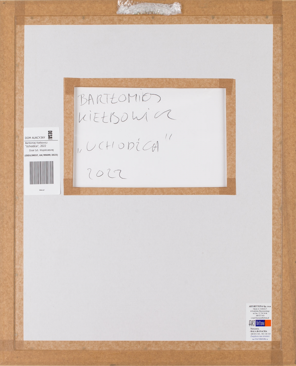 Artwork by Bartek Kielbowicz, "Refugee", Made of ink, gouache/paper,