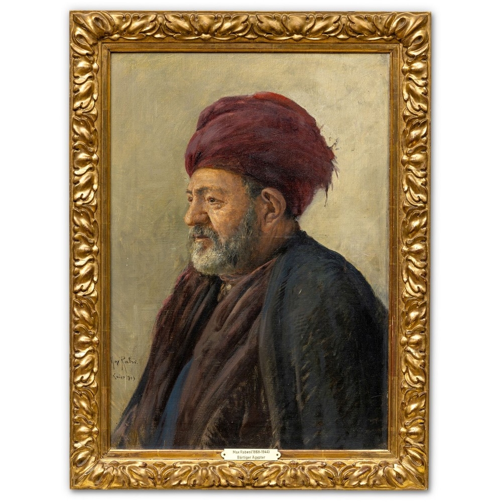 Max Rabes | Bärtiger Ägypter im Profil (1903) | MutualArt