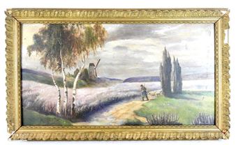 Shepherd and his flock - René Louis Allain