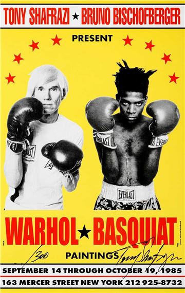 Warhol-Basquiat 1985 Limited Edition Poster by Jean-Michel Basquiat, 1985
