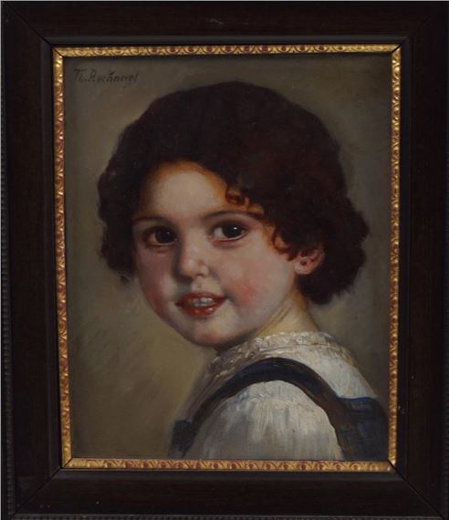 Portrait of a young girl - John Herman Recknagel