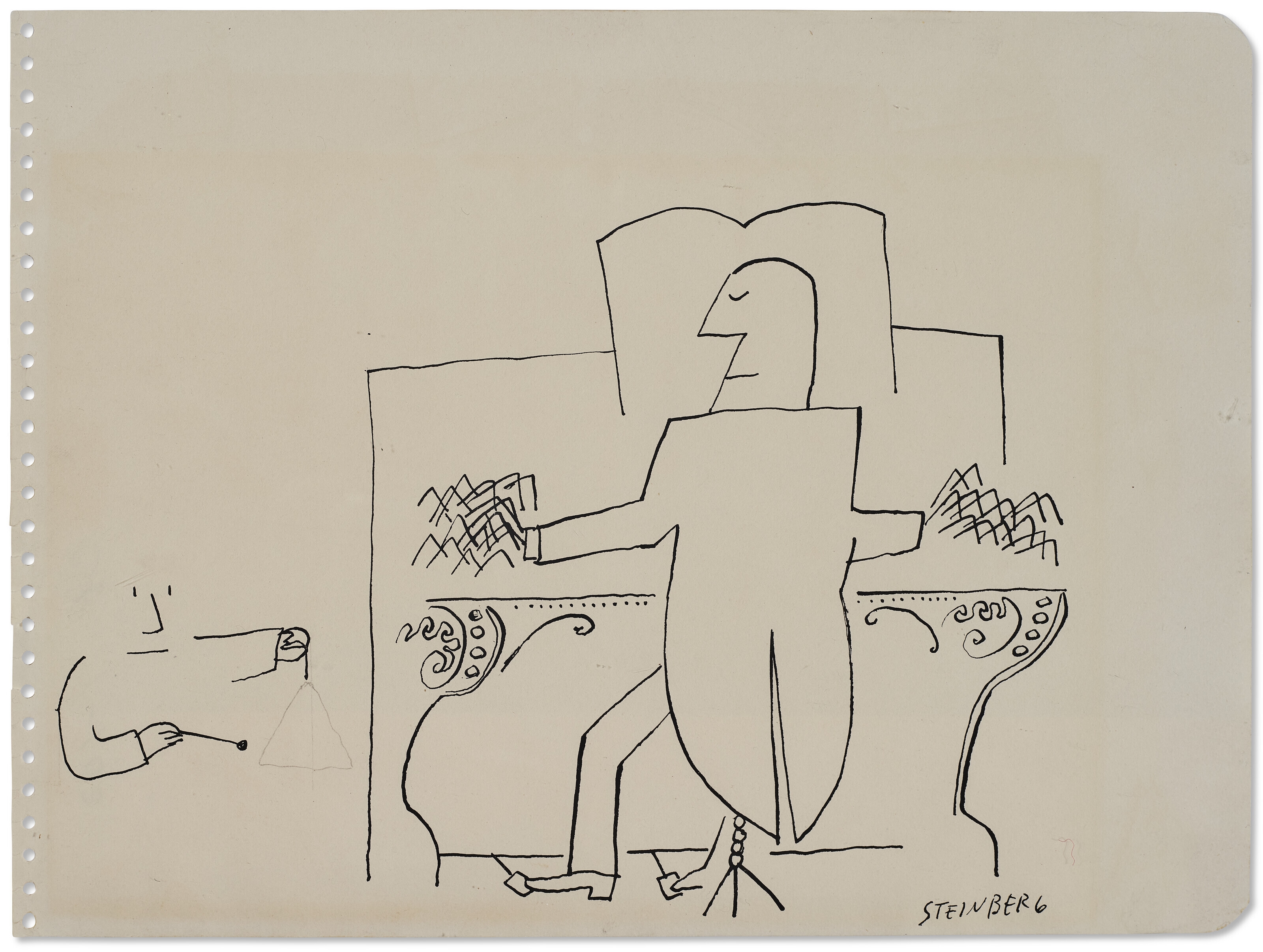 Untitled by Saul Steinberg, Executed circa 1955